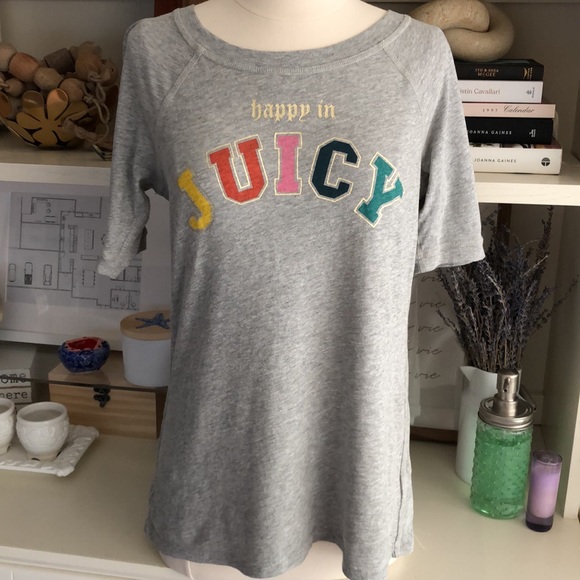 Juicy Couture Janey ‘Happy in Juicy’ Raglan T - Picture 2 of 4